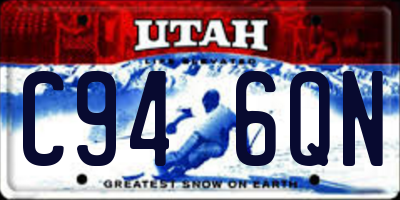 UT license plate C946QN