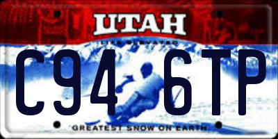 UT license plate C946TP
