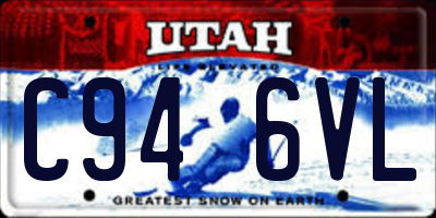 UT license plate C946VL