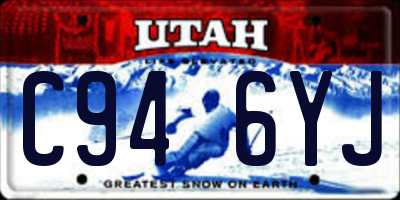 UT license plate C946YJ