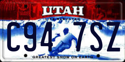 UT license plate C947SZ
