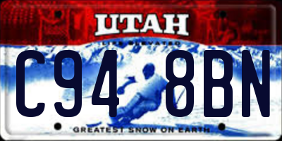 UT license plate C948BN