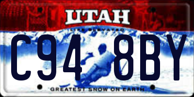 UT license plate C948BY