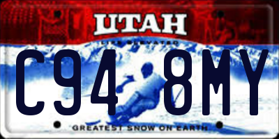 UT license plate C948MY