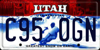 UT license plate C950GN