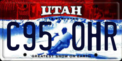 UT license plate C950HR