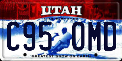 UT license plate C950MD