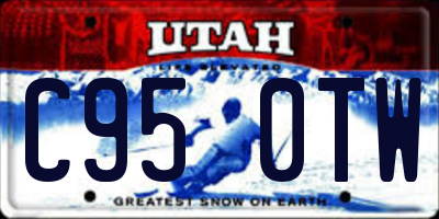 UT license plate C950TW