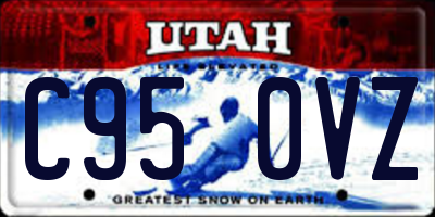 UT license plate C950VZ