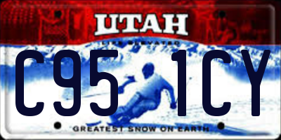 UT license plate C951CY
