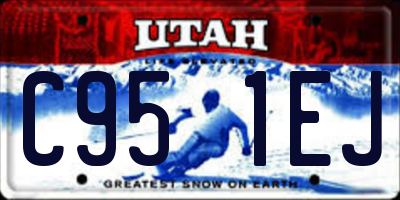 UT license plate C951EJ