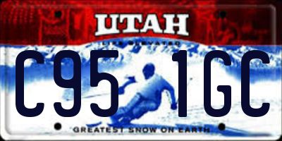 UT license plate C951GC