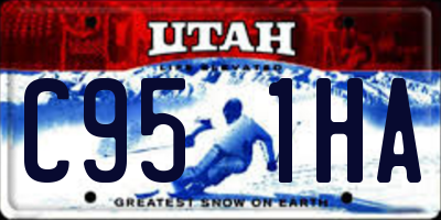 UT license plate C951HA