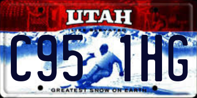 UT license plate C951HG