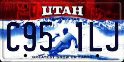 UT license plate C951LJ