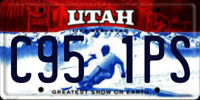 UT license plate C951PS