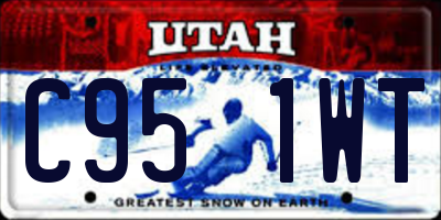 UT license plate C951WT