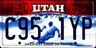 UT license plate C951YP