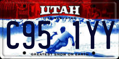 UT license plate C951YY