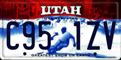 UT license plate C951ZV