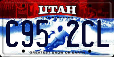 UT license plate C952CL