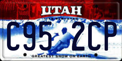 UT license plate C952CP