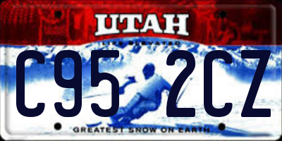 UT license plate C952CZ
