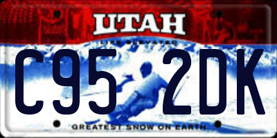 UT license plate C952DK