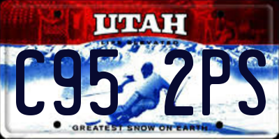 UT license plate C952PS