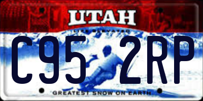 UT license plate C952RP