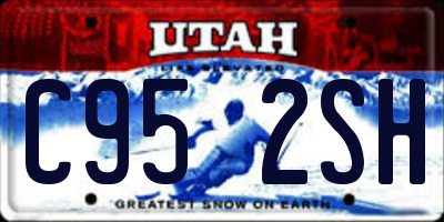 UT license plate C952SH