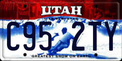UT license plate C952TY