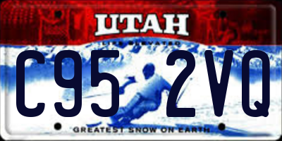 UT license plate C952VQ