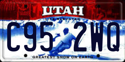 UT license plate C952WQ
