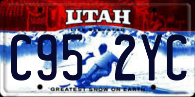 UT license plate C952YC