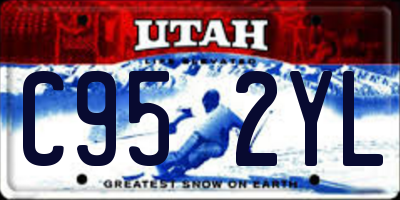 UT license plate C952YL
