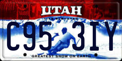 UT license plate C953IY