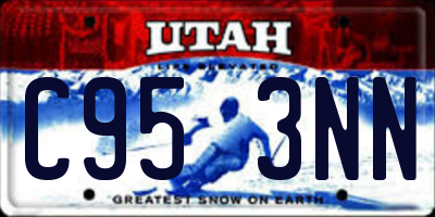 UT license plate C953NN