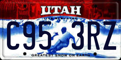 UT license plate C953RZ
