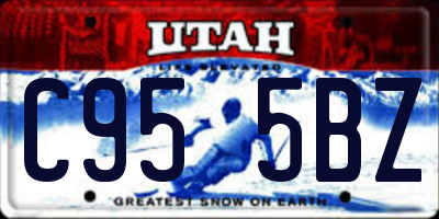 UT license plate C955BZ