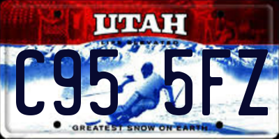 UT license plate C955FZ