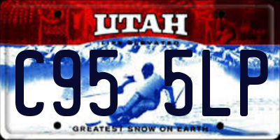 UT license plate C955LP