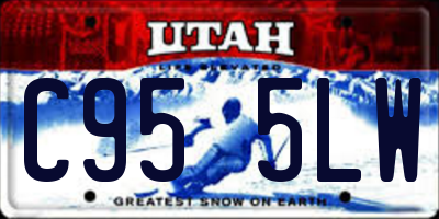 UT license plate C955LW