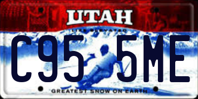 UT license plate C955ME