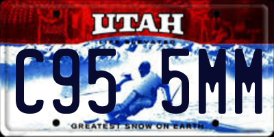 UT license plate C955MM