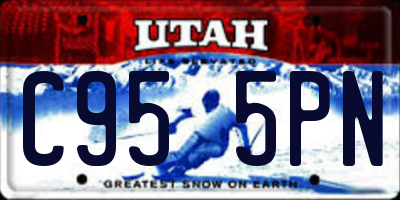 UT license plate C955PN