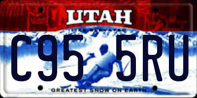 UT license plate C955RU