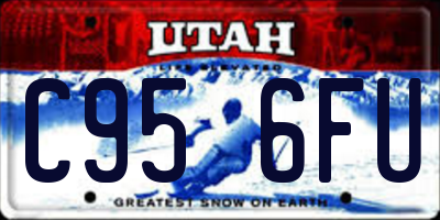 UT license plate C956FU