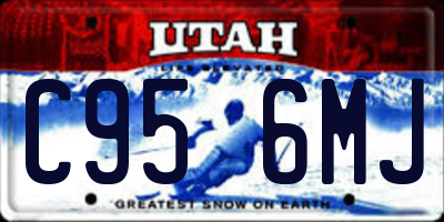 UT license plate C956MJ