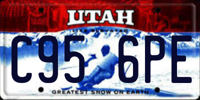 UT license plate C956PE